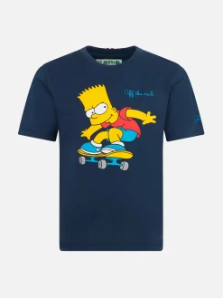 Schweres Baumwoll-T-Shirt für Jungen mit Bart-Skate-Print | DIE SIMPSONS-SONDERAUSGABE