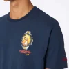 Schweres Baumwoll-T-Shirt für Herren von Arnott mit Crypto Ducktona-Uhrenaufdruck | CRYPTO PUPPETS SPECIAL EDITION