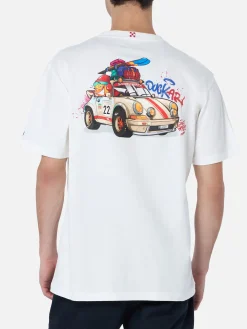 Schweres Baumwoll-T-Shirt für Herren von Arnott mit Cryptopuppets-Entenauto | CRYPTOPUPPETS SPECIAL EDITION
