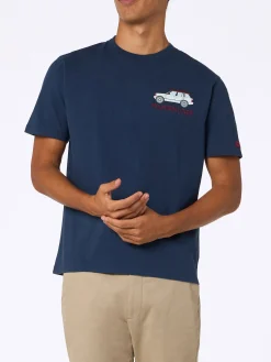 Schweres Baumwoll-T-Shirt für Herren von Arnott mit Mountain Lover-Stickerei