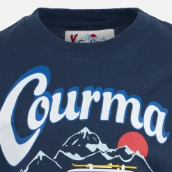 Schweres Baumwoll-T-Shirt für Jungen mit Courma-Bergauto-Aufdruck