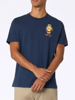 Schweres Baumwoll-T-Shirt für Herren von Arnott mit Crypto Ducktona-Uhrenaufdruck | CRYPTO PUPPETS SPECIAL EDITION
