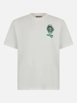 Schweres Baumwoll-T-Shirt für Herren von Arnott mit Crypto Starducks-Uhrenaufdruck | CRYPTO PUPPETS SPECIAL EDITION