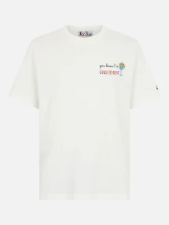 Schweres Baumwoll-T-Shirt für Herren von Arnott mit You know I’m GinDependent-Stickerei