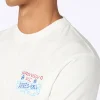 Schweres Herren-Baumwoll-T-Shirt Arnott mit Sopravvissuto-All'Après-Ski-Stickerei