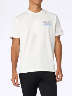 Schweres Herren-Baumwoll-T-Shirt Arnott mit Sopravvissuto-All'Après-Ski-Stickerei