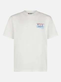 Schweres Herren-Baumwoll-T-Shirt Arnott mit Sopravvissuto-All'Après-Ski-Stickerei