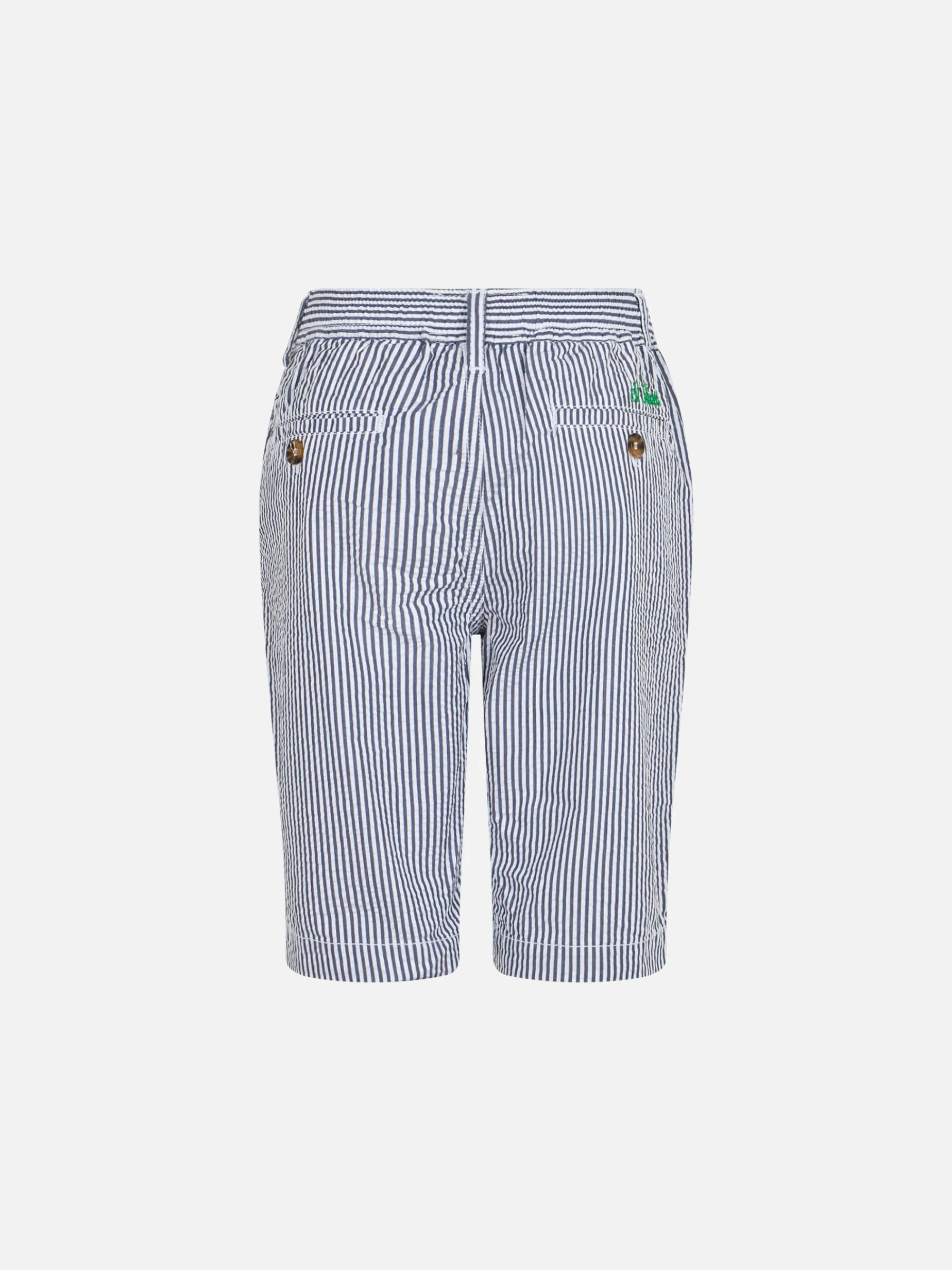 Seersucker-Bermudashorts für Jungen Ischia Jr