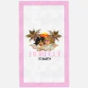 Soft terry beach towel with Fiorucci Angels print | FIORUCCI SPECIAL EDITION
