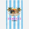 Soft terry beach towel with Fiorucci Angels print | FIORUCCI SPECIAL EDITION