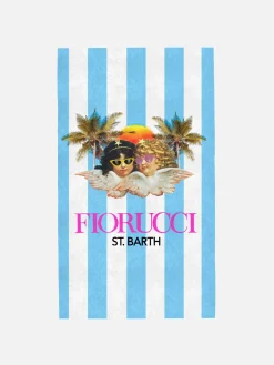 Soft terry beach towel with Fiorucci Angels print | FIORUCCI SPECIAL EDITION