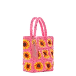 Sonnenblumen-Häkeltasche
