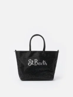 Strass Mini Bag mit schwarzem Strass
