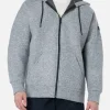 Sweatshirt aus graumeliertem technischem Stoff für Herren von Carrel