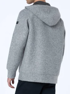 Sweatshirt aus graumeliertem technischem Stoff für Herren von Carrel