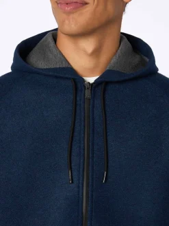 Sweatshirt aus technischem Stoff für Herren in Marineblau von Carrel