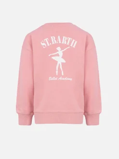 Sweatshirt Briony mit Rundhalsausschnitt für Mädchen mit Aufdruck „St. Barth Ballet Academy“