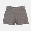 Tailliert geschnittene Herren-Badeshorts Harrys mit Pied-de-Poule-Aufdruck