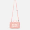 Telefontasche aus rosa Teddystoff mit Saint Barth-Logostickerei