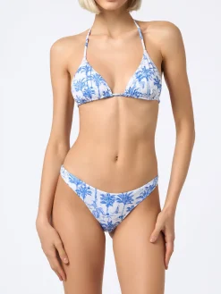Toile de Jouy-Triangel-Bikini für Damen Leah Naomi