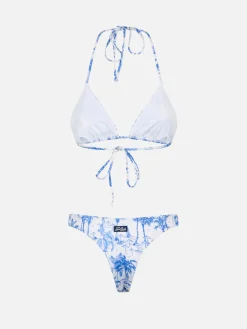 Toile de Jouy-Triangel-Bikini für Damen Leah Naomi