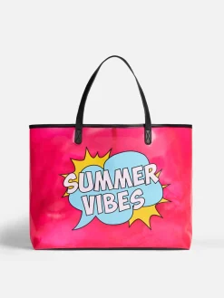 Transparente PVC-Tasche „Summer Vibes“.