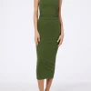 Trägerkleid Jennifer aus geripptem Baumwolljersey für Damen