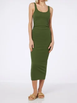 Trägerkleid Jennifer aus geripptem Baumwolljersey für Damen