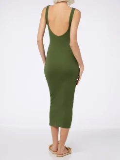 Trägerkleid Jennifer aus geripptem Baumwolljersey für Damen