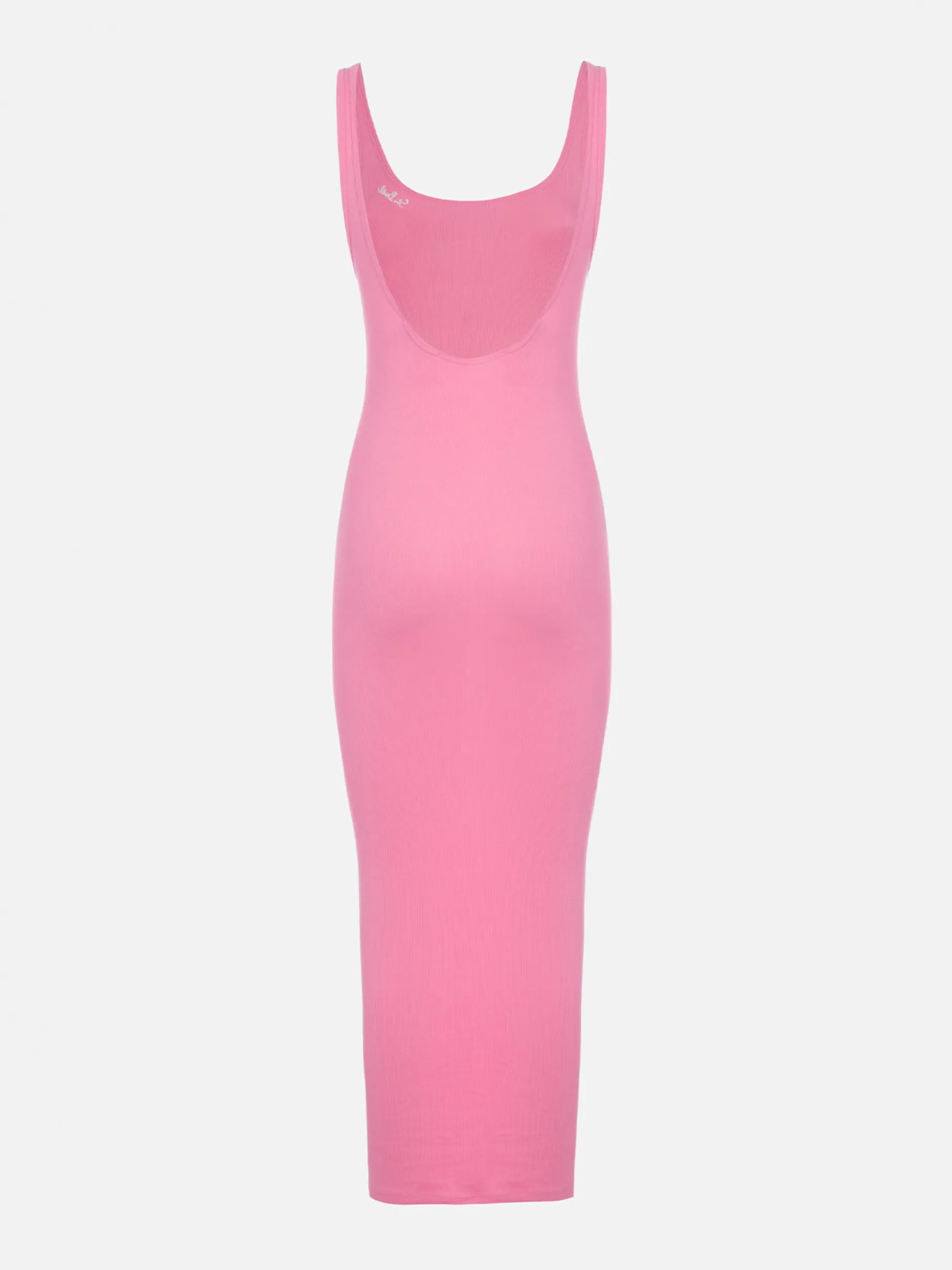 Trägerkleid Jennifer aus geripptem Baumwolljersey in Rosa für Damen