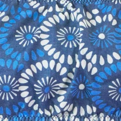 Triangel-Bikini mit Blumen-Denim-Print