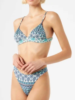 Triangel-Bikini mit Gipsy-Print
