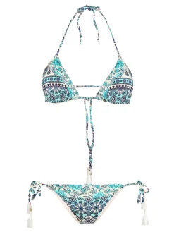 Triangel-Bikini mit Gipsy-Print