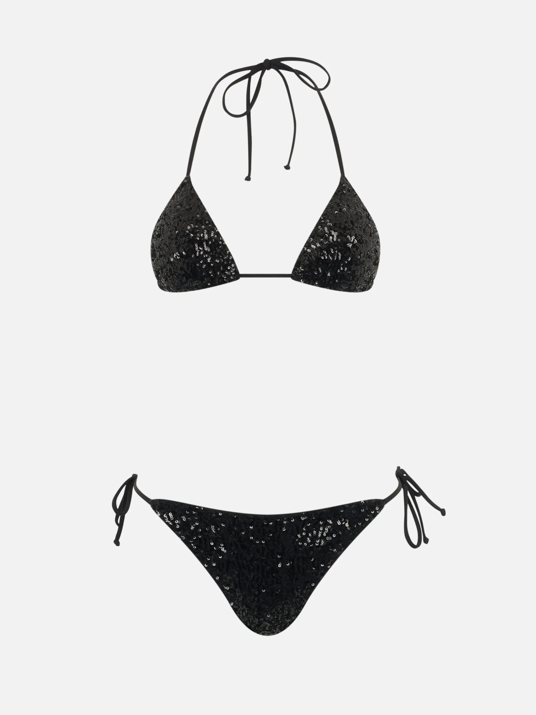 Triangel-Bikini mit schwarzen Pailletten für Damen Leah Marielle
