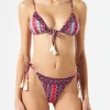 Triangel-Bikini mit Zigeuner-Print