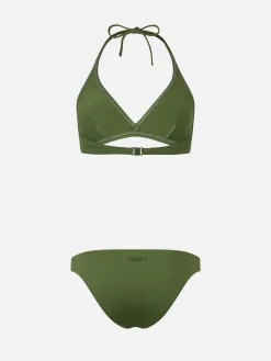 Triangel-Bralette-Bikini für Damen in Militärgrün Gaia Maia