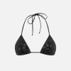 Triangel-Top Leah mit schwarzen Pailletten für Damen