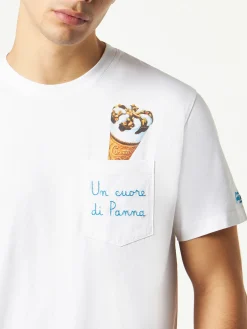 T-Shirt aus Cornetto-Baumwolle mit Stickerei | Algida® Sonderedition