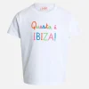 T-Shirt Elly aus Baumwolljersey mit Rundhalsausschnitt für Mädchen mit Questa è Ibiza-Stickerei