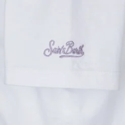 T-Shirt für Mädchen mit St. Barth-Prinzessin-Stickerei
