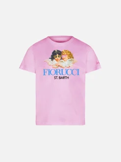 T-shirt girocollo in jersey di cotone Elly da bambina con stampa Fiorucci | FIORUCCI SPECIAL EDITION