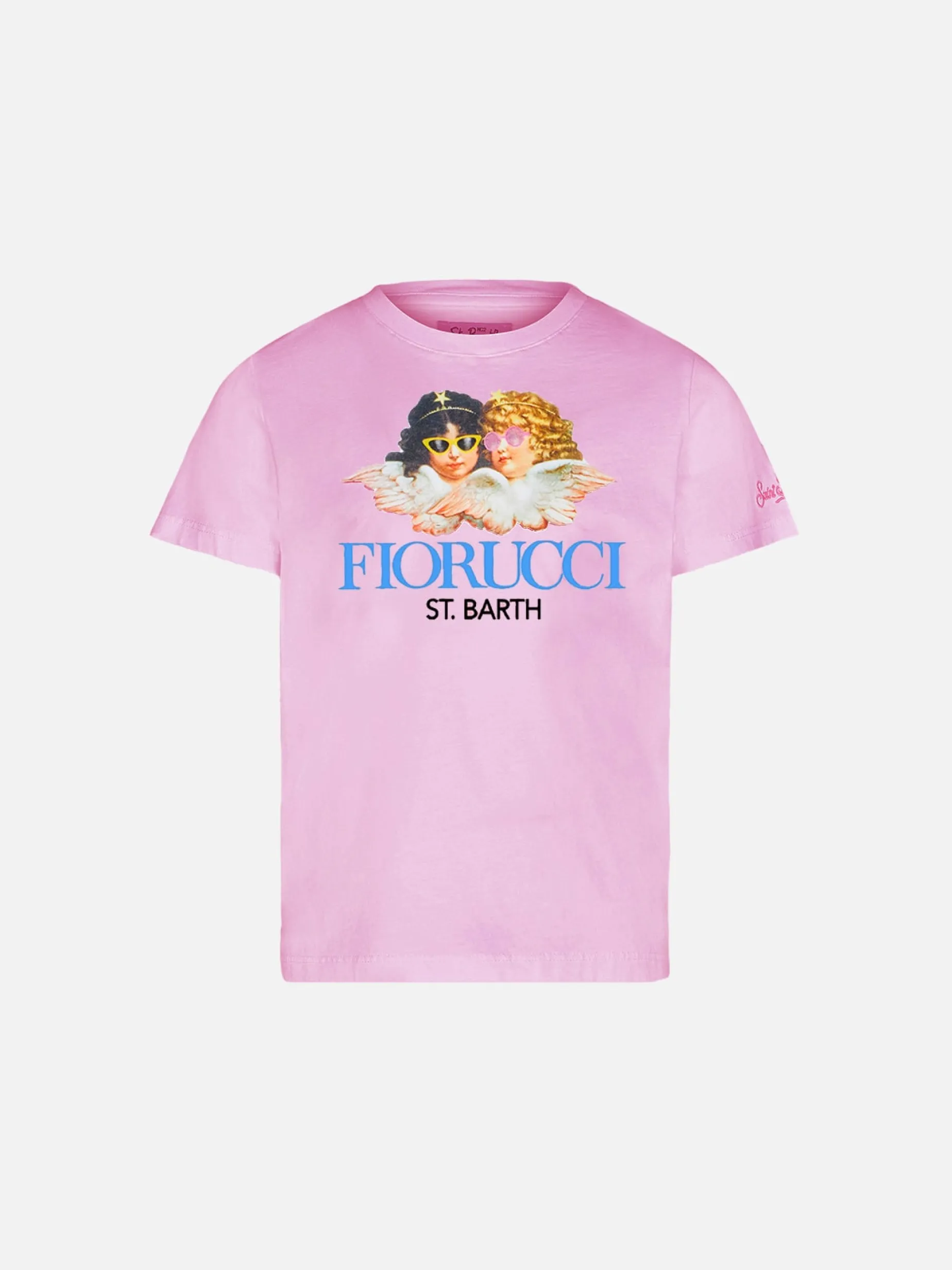 T-shirt girocollo in jersey di cotone Elly da bambina con stampa Fiorucci | FIORUCCI SPECIAL EDITION