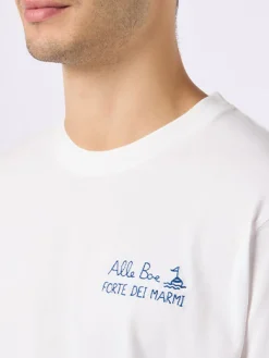 T-Shirt Portofino aus Baumwolljersey im klassischen Schnitt für Herren mit „Ti Porto Alle Boe“-Aufdruck | ALLE BOE SPECIAL EDITION