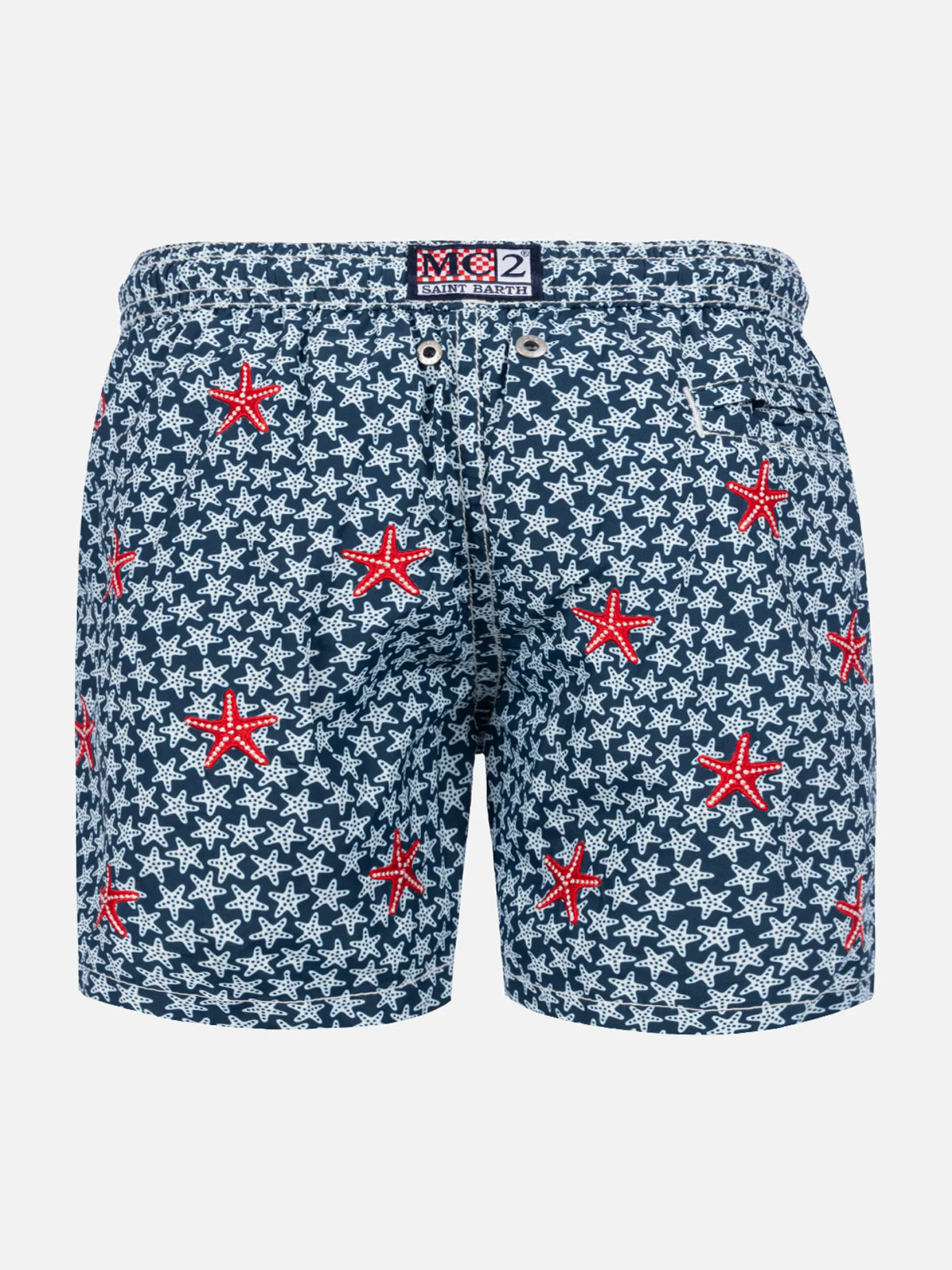 Ultraleichte Badeshorts für Jungen mit Mikro-Seesternen-Print