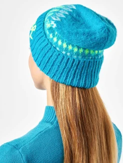 Ultraweiche Damenmütze mit nordischem Jacquard