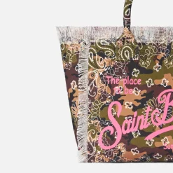 Umhängetasche „Vanity“ aus Segeltuch mit Bandana-Camouflage-Print