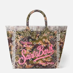 Umhängetasche „Vanity“ aus Segeltuch mit Bandana-Camouflage-Print