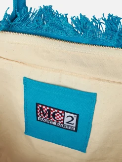 Umhängetasche Vanity aus türkisfarbenem Canvas