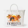 Vanity Umhängetasche aus weißem Canvas mit Fiorucci-Engel-Print | FIORUCCI-SONDERAUSGABE