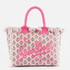 Vanity-Einkaufstasche aus Baumwollcanvas mit Blumenmuster